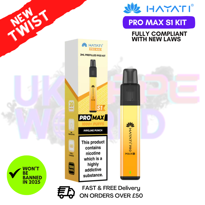 Pipeline Punch Hayati S1 Pro Max Kit - £3.99 - UK Vapeworld