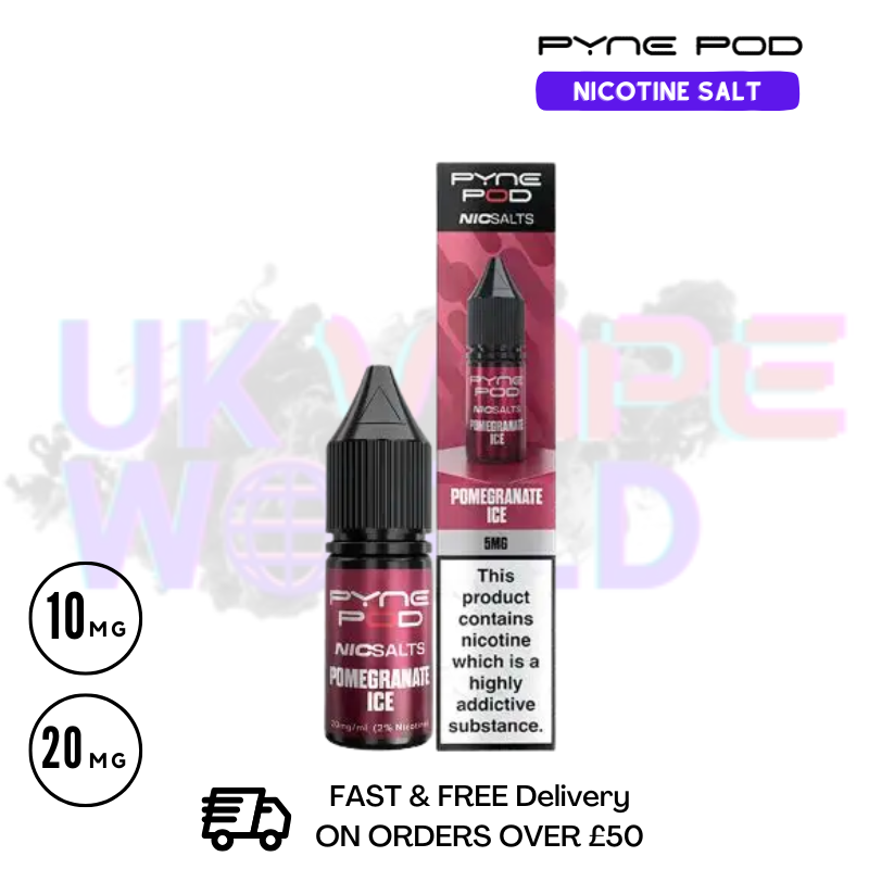 Pyne Pod Pomegranate Ice Nic Salt - Only £1.99 (PC) - ukvapeworld