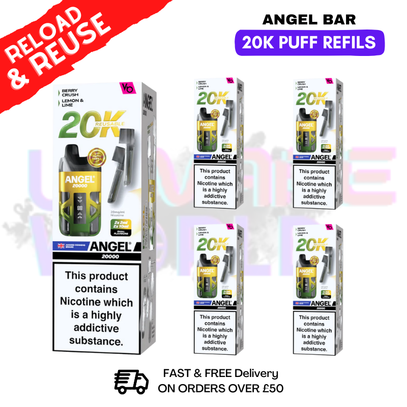 Pool Edition Angel Bar 20K REPLACEMENT PODS Box Of 5 - ukvapeworld