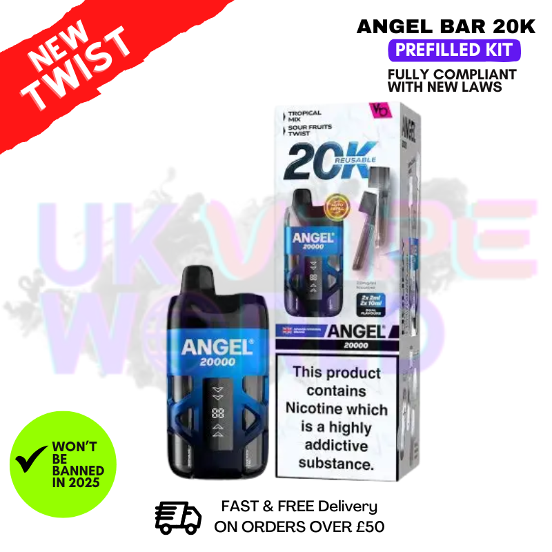 Shop Pool Edition Angel Bar 20K Puff Twist Prefilled Pod Kit - UK Vape World