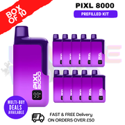 Purple Dream pixl 8000 Kits Box Of 10 - ukvapeworld