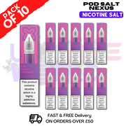 Purple Lemonade Pod Salt Nexus Nic Salt Box Of 10
