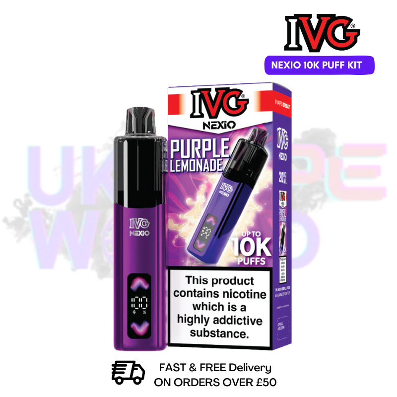 Purple Lemonade IVG Nexio Prefilled Pod Kit - 2 For £18 - UK Vapeworld