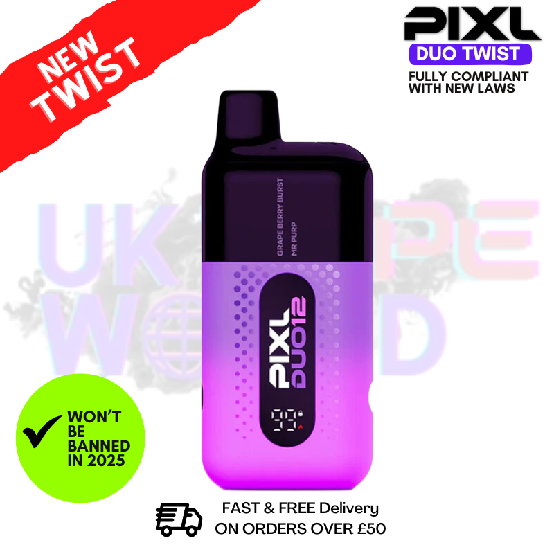 Purple Edition Pixl Duo Twist 6000 6K Puff Kit