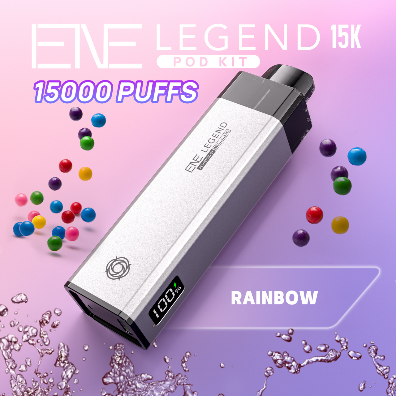 Rainbow Elux Legend 15K Puff Prefilled Pod Kit - £7.99 - ukvapeworld