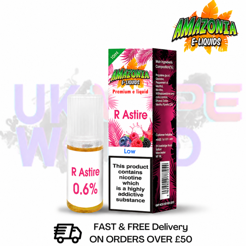 Amazonia 10ml R Astire Eliquid Only £2.99 (PCS) - UK Vapeworld