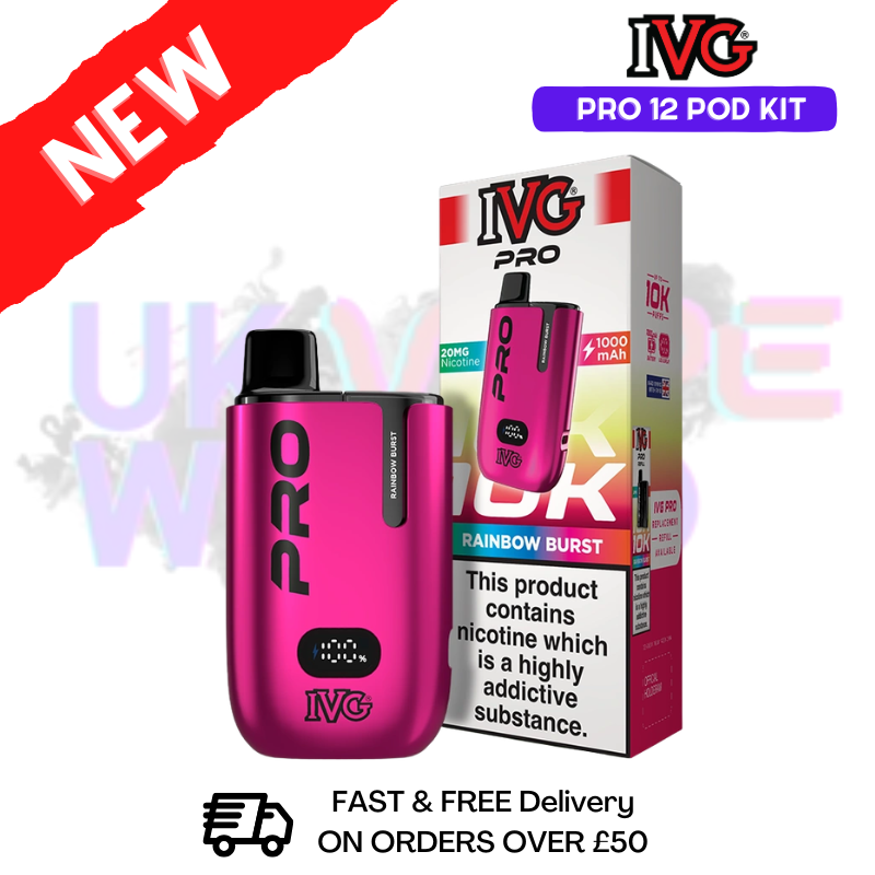 Rainbow Burst IVG Pro12 Prefilled Pod Kit