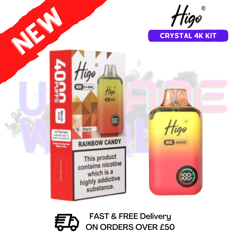 Rainbow Candy Crystal Higo 4K 4000 Puff Pod Kit