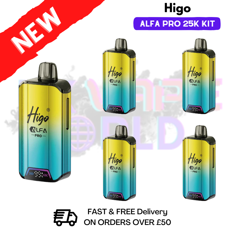 Rainbow Candy Higo Alfa Pro 25K Prefilled Pod Kit Box of 5 - ukvapeworld