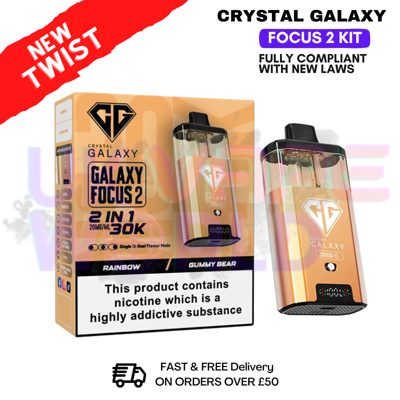 shop Rainbow Crystal Galaxy 30K Focus 2 Puff Kit - ukvapeworld