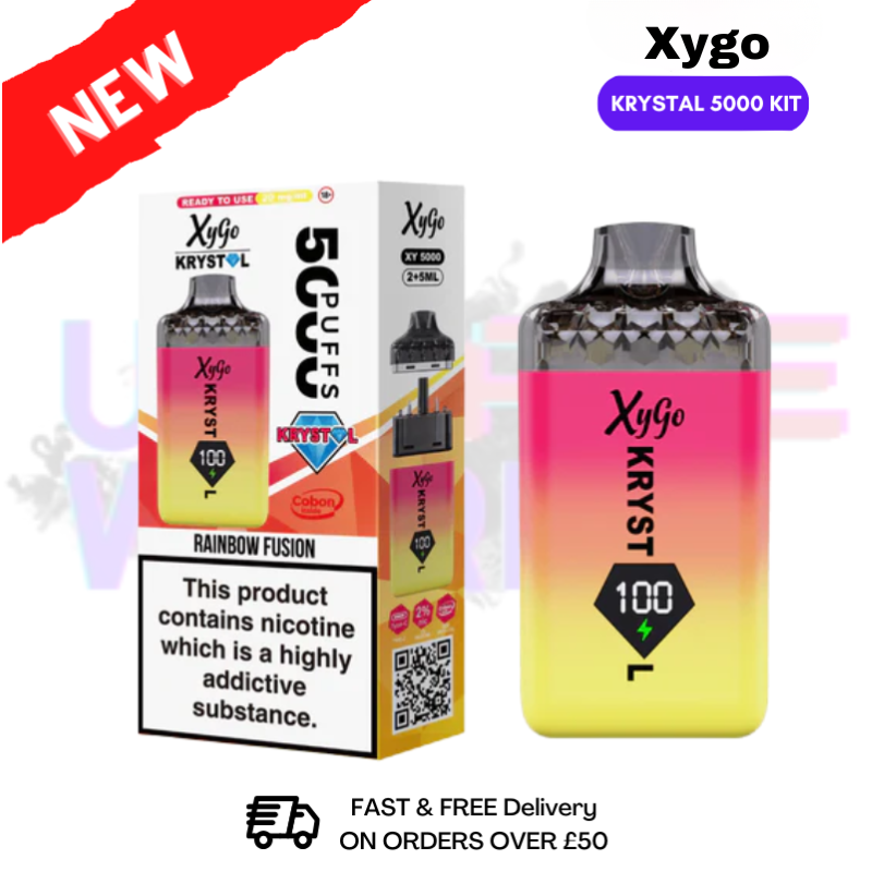Rainbow Fusion Xygo Krystal 5000 Pod Kit - Only £6.39 - ukvapeworld