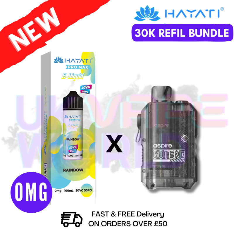 Rainbow Hayati 30K Puff Zero Nicotine Vape Kit - ukvapeworld