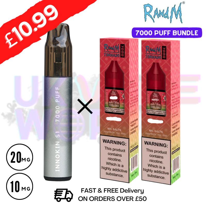 Rainbow - RandM Tornado 7000 Puff (Refil Bundle) Kit - UK Vape World
