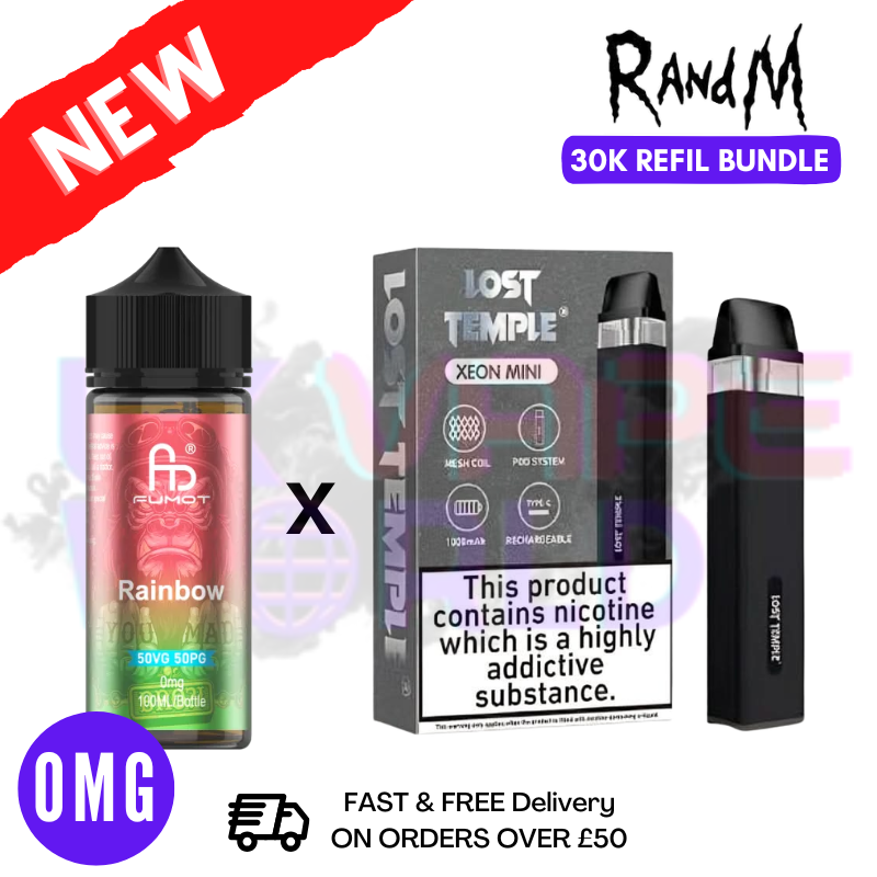 Rainbow RandM 30K Puff Zero Nicotine Vape Kit - UK Vapeworld