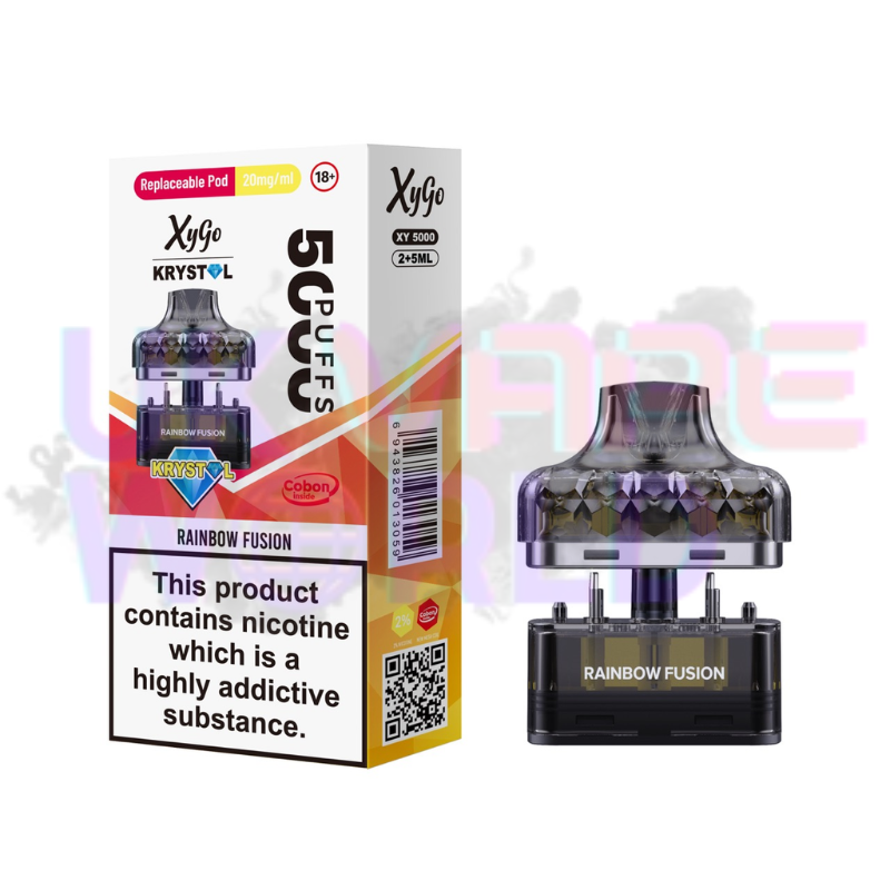 Shop Rainbow Xygo Krystal 5000 Replacement Pods - £3.99 - UK Vape World