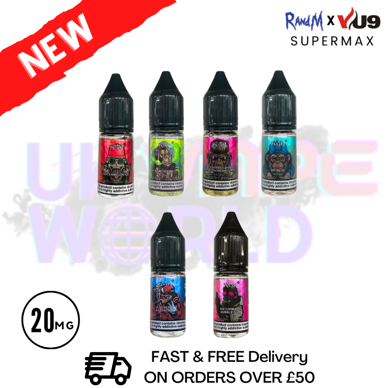 RandM (NEW) SuperMax 9000 Puff eLiquid - ONLY £1.79