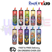 RandM X VU9 Monster 9000 Puff 9K Bar R and M Vape Pen Kit