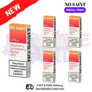Raspberry Gooseberry Nectar No Saint Prefilled Pods Box Of 5 - ukvapeworld
