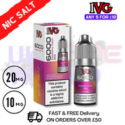 Shop Raspberry Peach Bliss IVG 6000 Nic Salt E-Liquid - UK Vape World