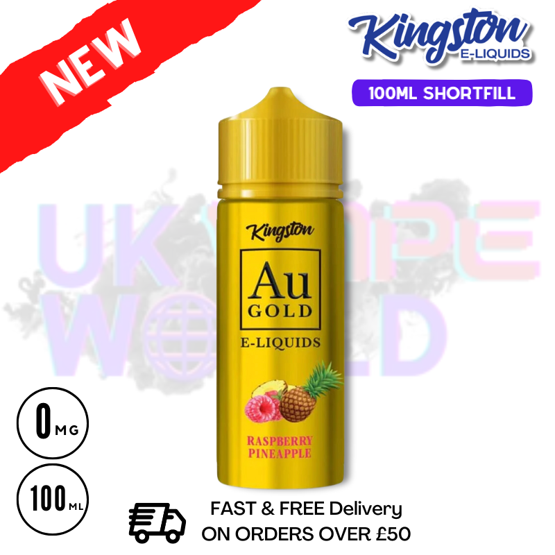 Pineapple Raspberry Vape Raspberry Pineapple AU Gold Kingston 100ML Eliquid - £9.99