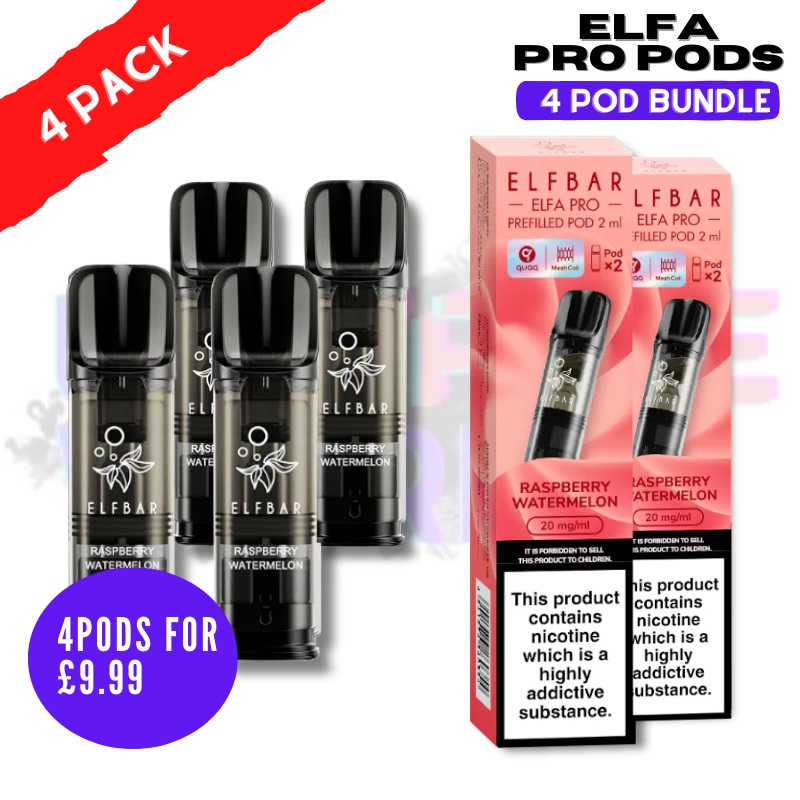 Raspberry Watermelon ELFA Pro Pods - Pack Of 4 PODS