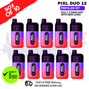 Raspberry Edition Pixl Duo 12 Pod Kit Box Of 10 - ONLY £71.99