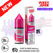Fizzy Juice 5000 Nic Salt Raspberry Sherbet 10ML E-liquid - UK Vape World