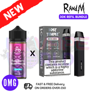 Raspberry Watermelon RandM 30K Puff Zero Nicotine Vape Kit - UK Vapeworld