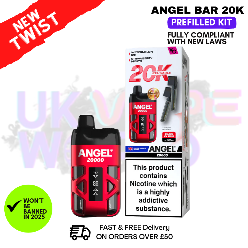 Red Edition Angel Bar 20K Puff Twist Prefilled Pod Kit