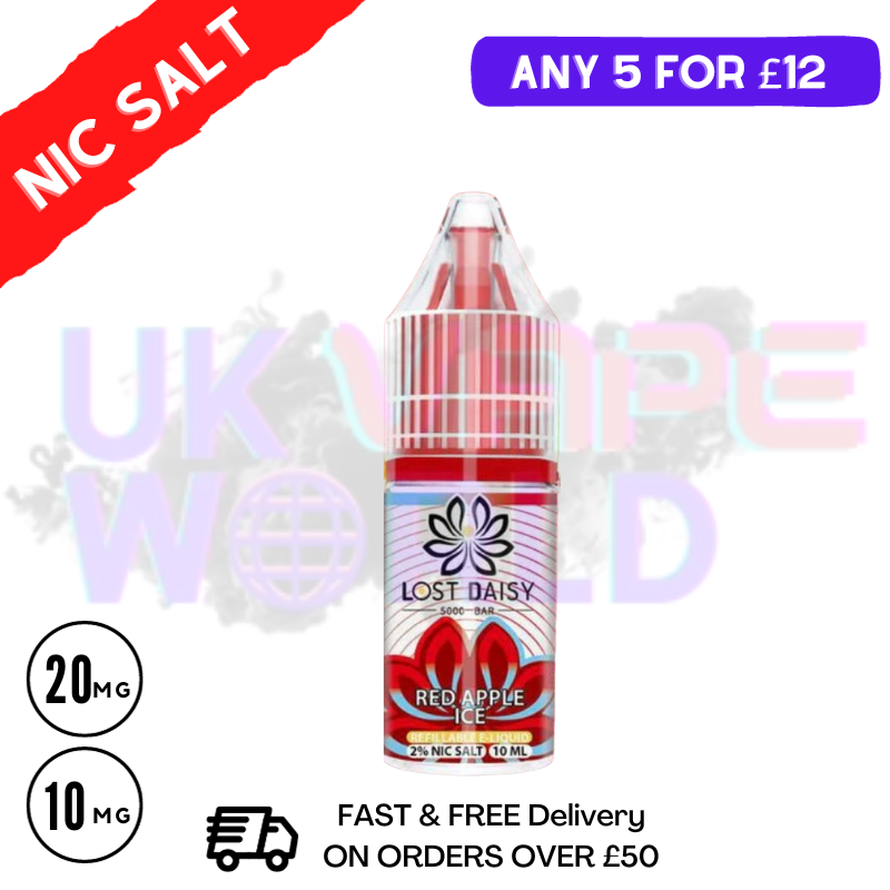 Red Apple ICE LOST Daisy Nic Salt 10ML eLiquid - UK Vape World