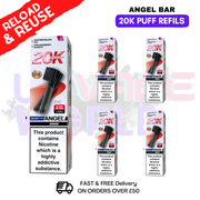 Shop Red Edition Angel Bar 20K REPLACEMENT PODS Box Of 5 - UK Vape World