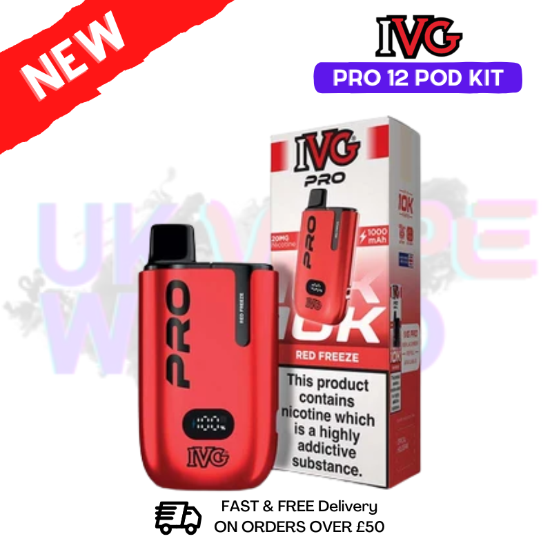 Red Freeze IVG Pro12 Prefilled Pod Kit - UK Vapeworld