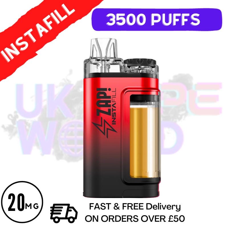 Shop Zap Instafill Bar 3500 Puff Red Fuel - UK Vape World