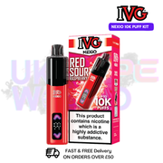Red Sour Raspberry IVG Nexio Prefilled Pod Kit - 2 For £18 - UK Vapeworld