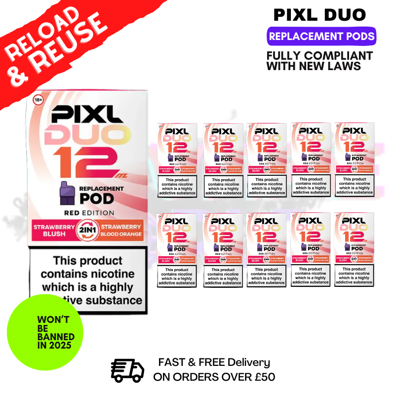 Red Edition Pixl Duo Replacement Pods - Box Of 10