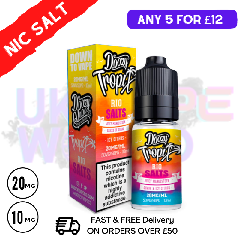Rio Tropix DOOZY Nicotine Salt 10ml Nic Eliquid - UK Vape World