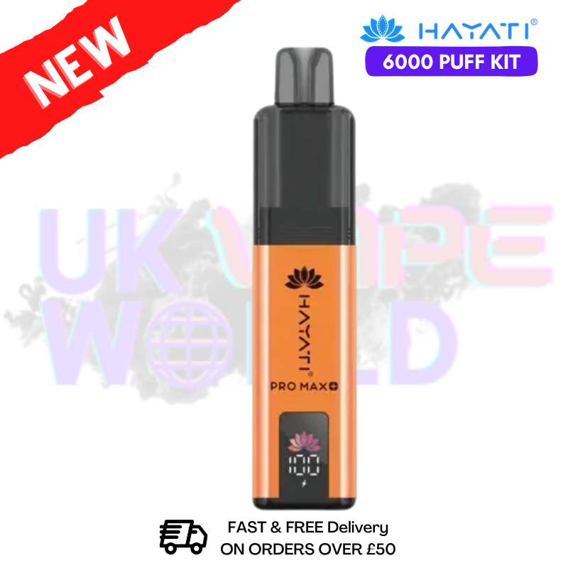 Shop Rocky Candy Orange Hayati Pro Max Plus 6000Puff Kit - UK Vape World