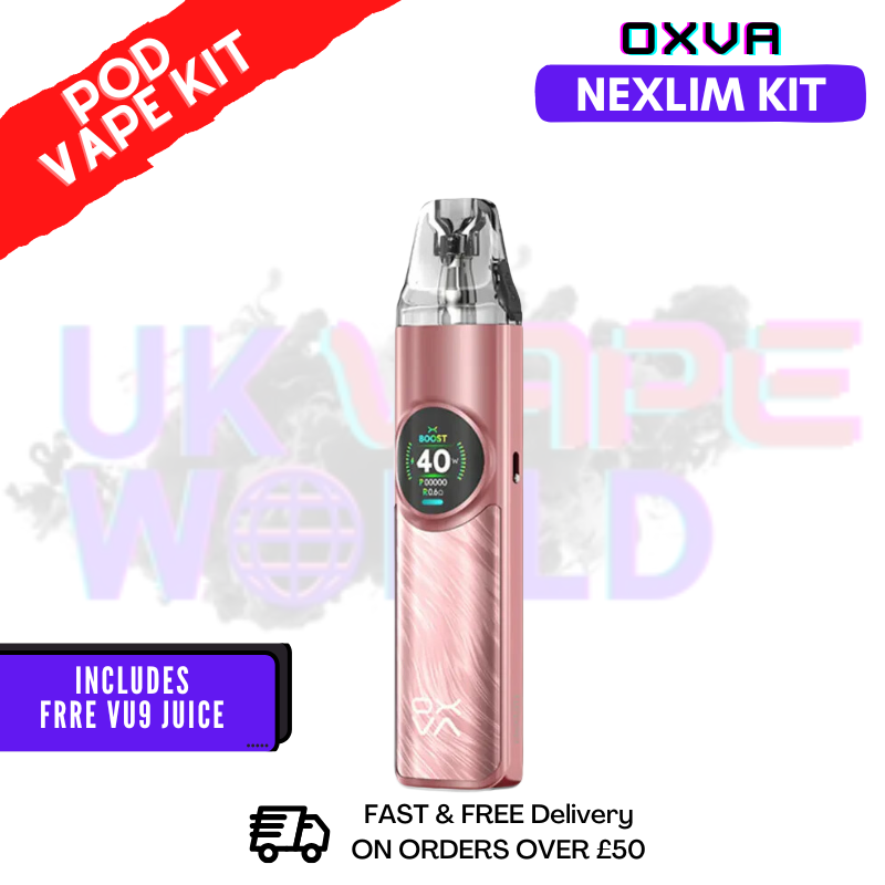 Rose Gold Oxva NeXlim Refillable Pod Vape Kit