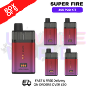 Navy Blue Edition SuperFire 60K Ultra Fusion Box Of 5 - ukvapeworld