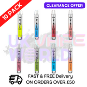 SKY (NEW) Crystal Bar Puffs 600puff Box Of 10 Disposable Bars - UK Vape World
