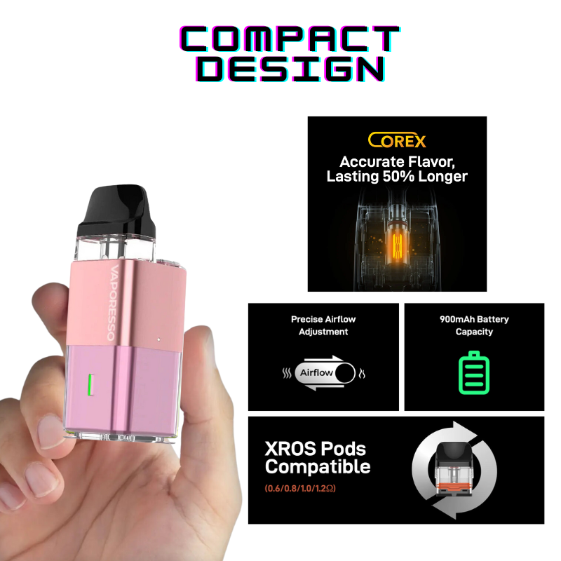 Sakura Pink Xros Cube Refillable Pod Vape Kit