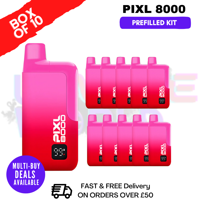 Sakura Raspberry pixl 8000 Kits Box Of 10 - ukvapeworld