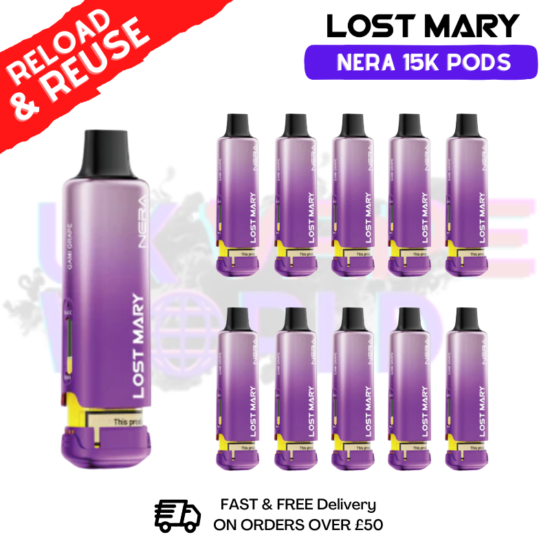 Sakura Grape Lost Mary Nera15K REFIL Box OF 10 - ukvapeworld