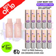 Sakura Grape Lost Mary 600 Puff Replacement Pods Box Of 10 - ukvapeworld