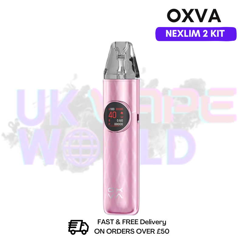 Shiny Pink Oxva Nexlim 2 Pod Kit - UK Vapeworld