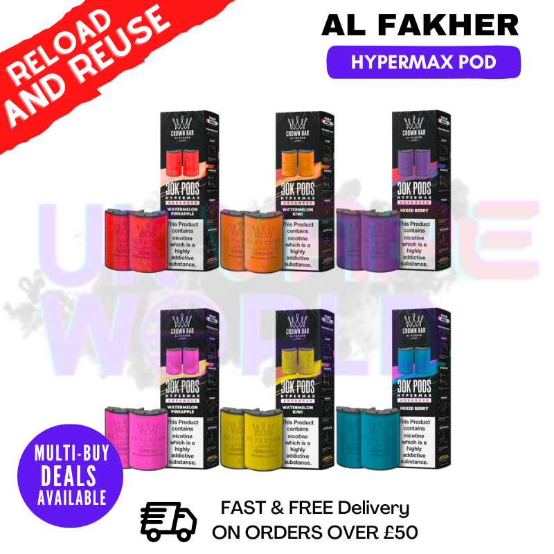 Shop AL Fakher 30K Replacement Pods | Prefilled | £5.99 - UK Vape World