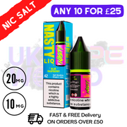 Buy NastyLiq 'Blueberry Raspberry' Nic Salt By Nasty Eliquids Online - UK VAPE World