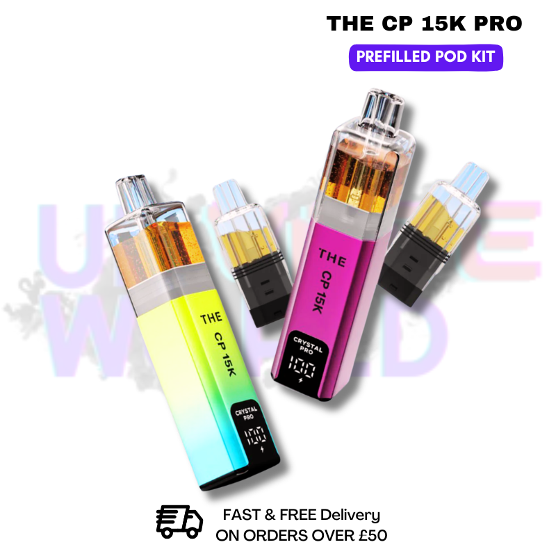 Shop Crystal CP Pro 15K Puff Kit - Only £7.89 or Any 3 For £21 - UK Vape World