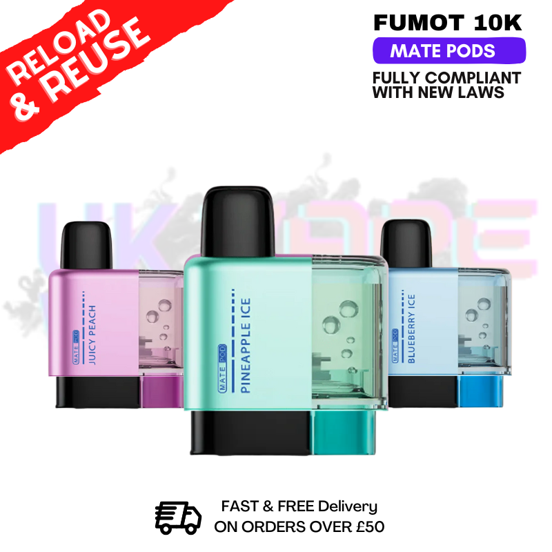 Shop RandM Fumot Mate Puff 10K Replacement Pods - £5.79 - UK Vape World