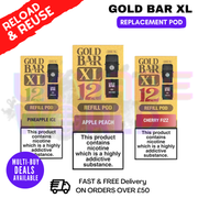 Shop Gold Bar XL Replacement Pods - £3.99 - UK Vape World